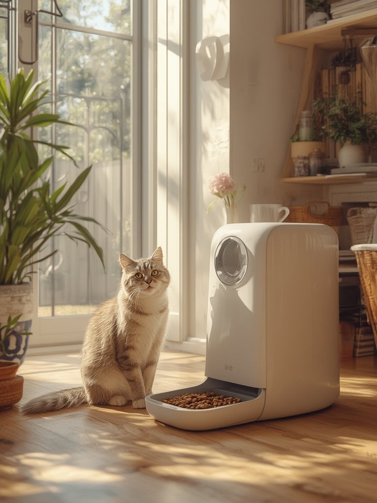 automatic cat feeder wifi - Illustration 3