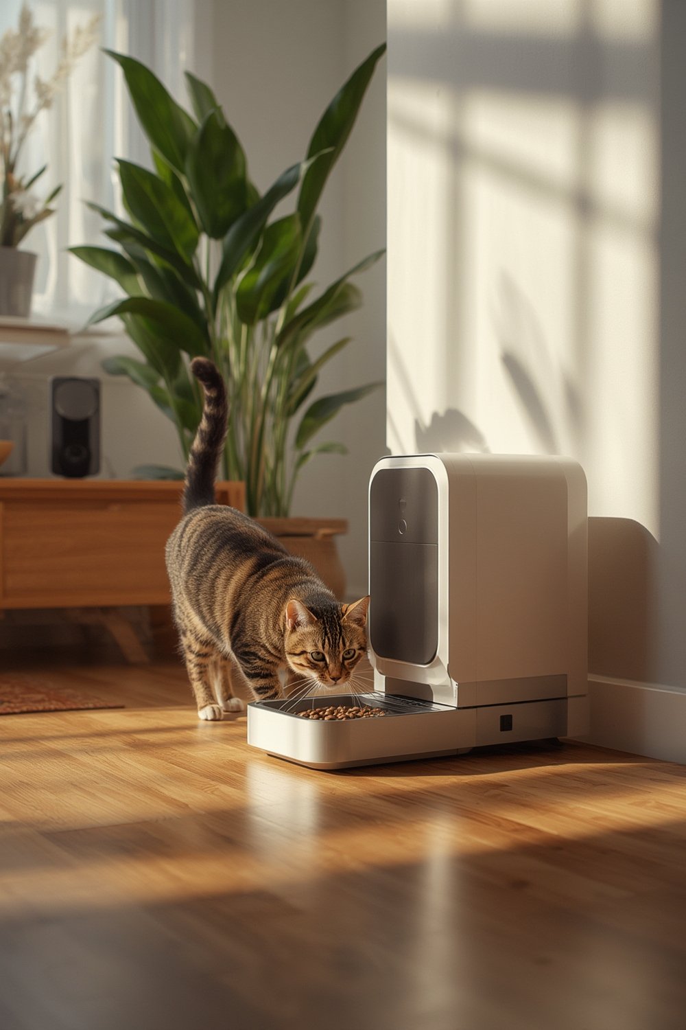 automatic cat feeder wifi - Illustration 1