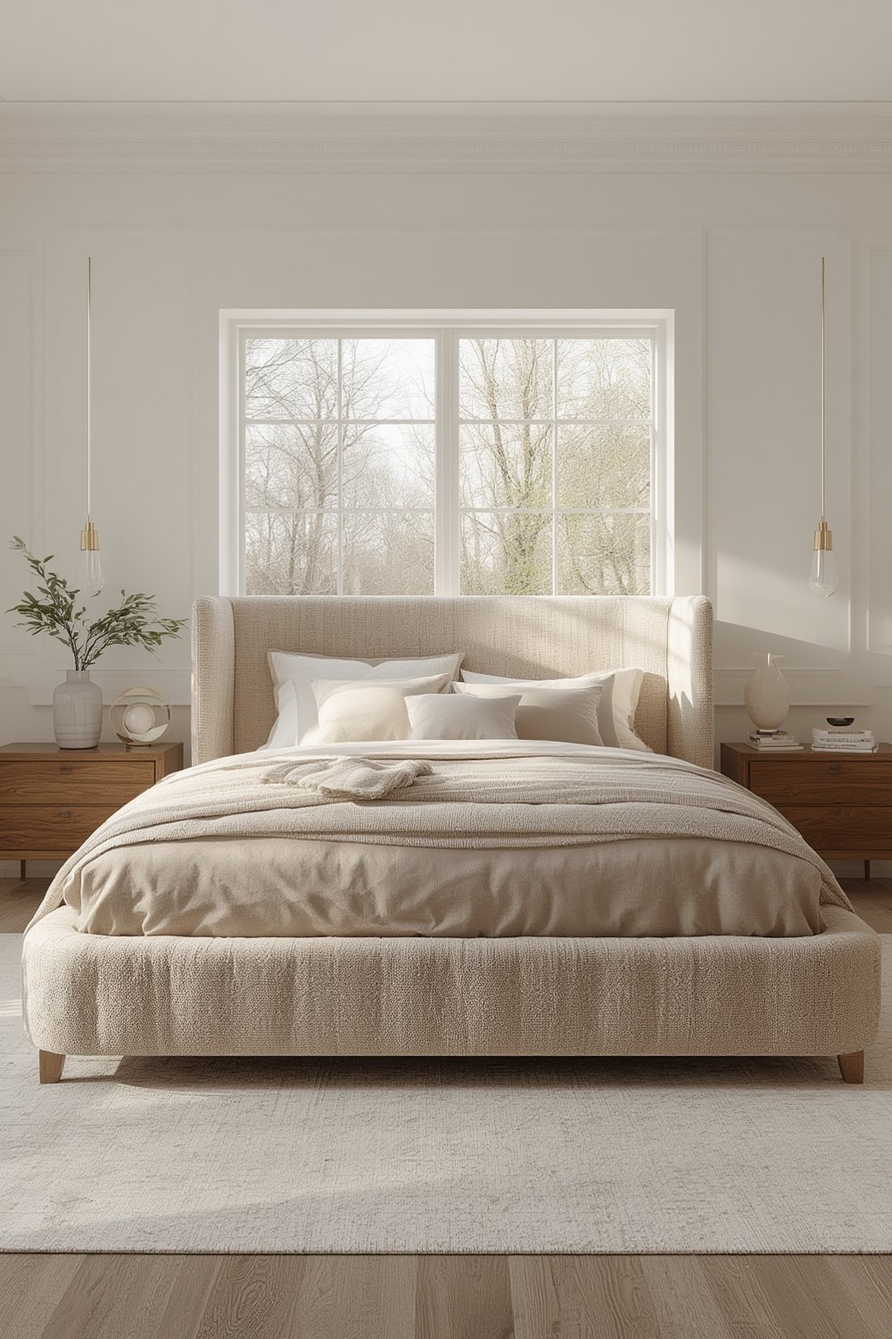 Boucle Bed Frame: Boost Comfort 2 boucle bed frame - Illustration 1