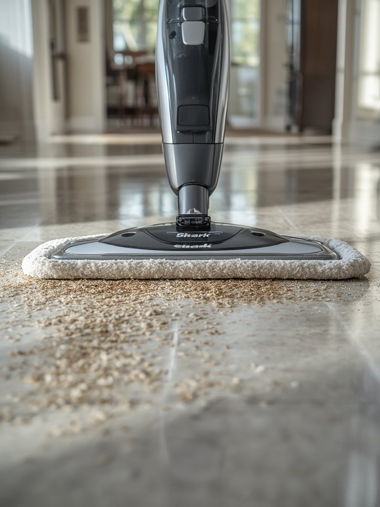 Shark VACMOP Cordless Hard Floor Cleaner Review 2 vacmop cleaner in action
