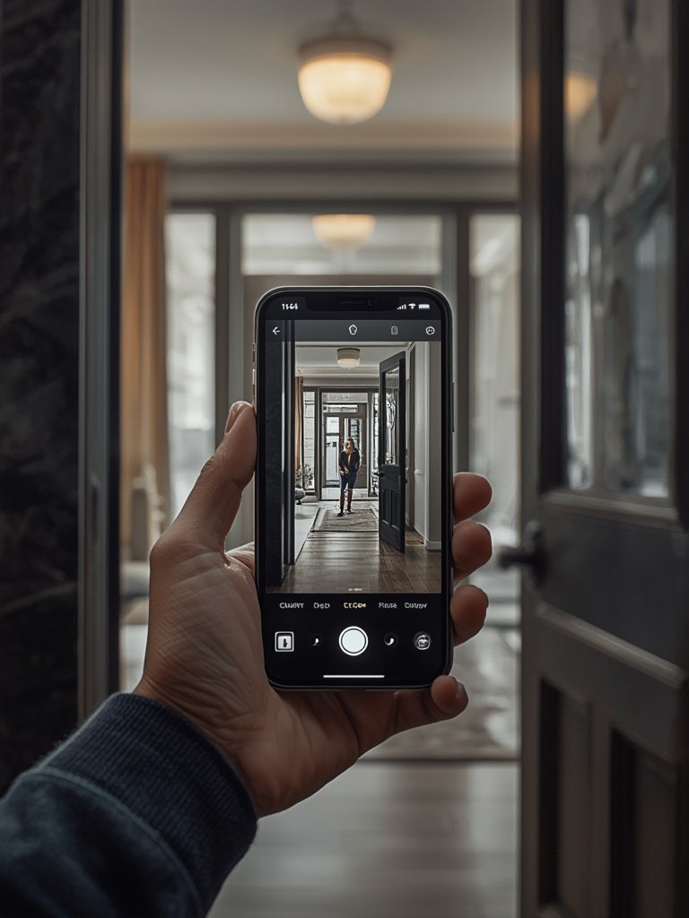 video doorbell in action