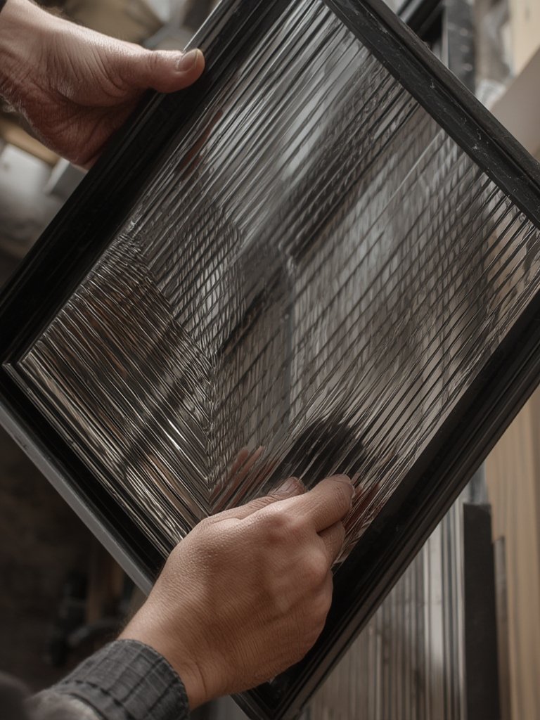 fluted glass cabinet - Illustration 2