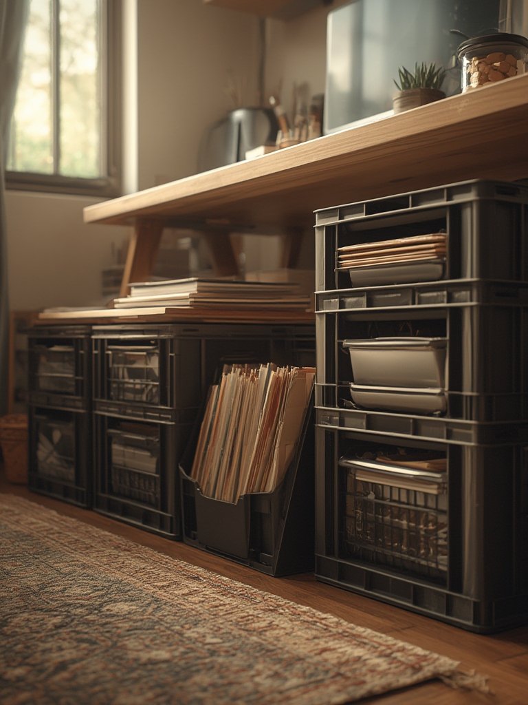 collapsible crate in action