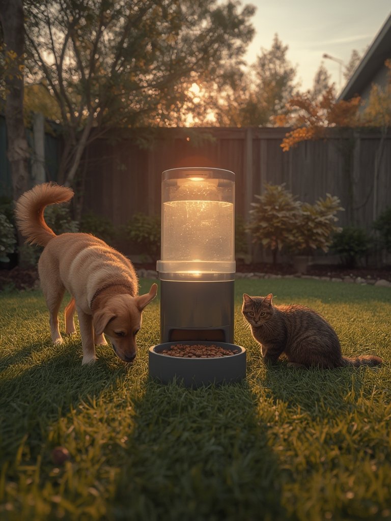 outdoor automatic pet feeder