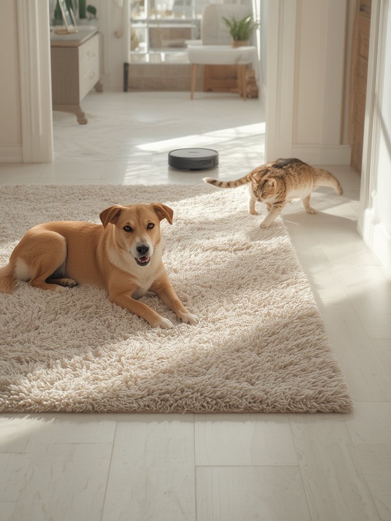 robot vacuum for pet hair no tangle - Illustration 3