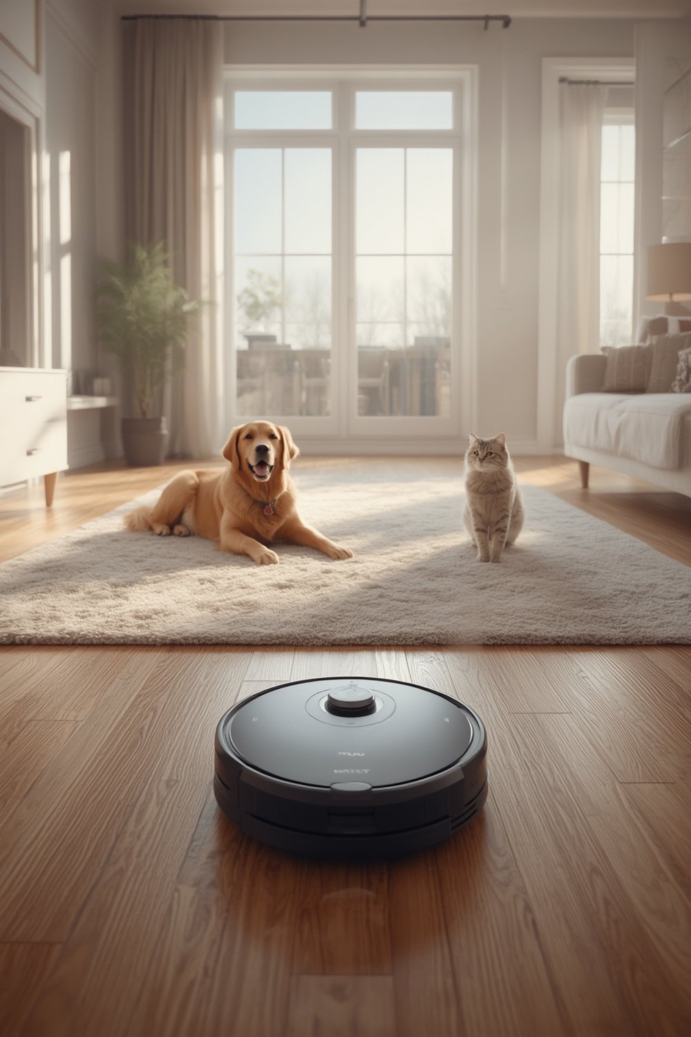 robot vacuum for pet hair no tangle - Illustration 1