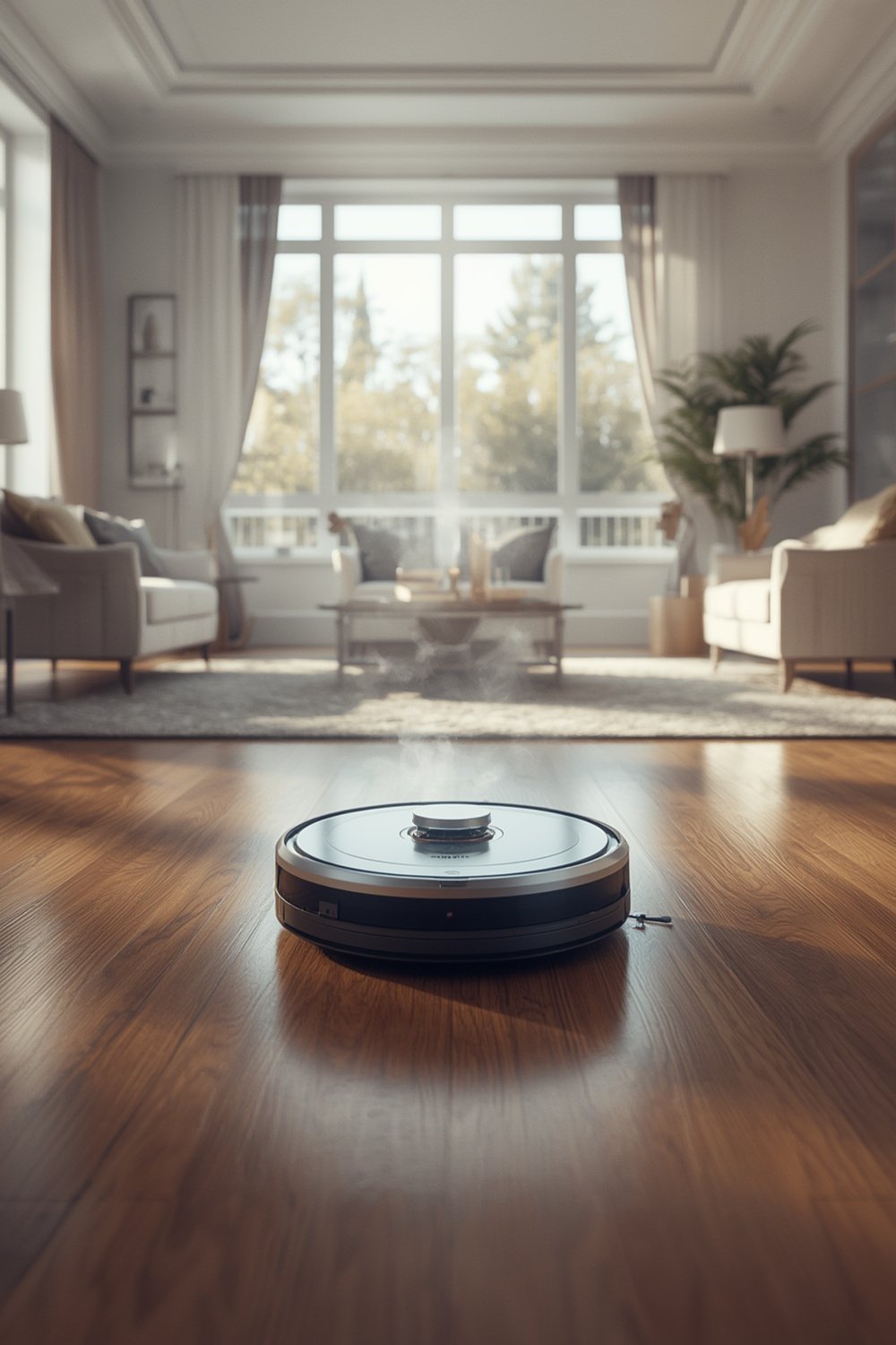 self washing robot vacuum hot water dock - Illustration 1