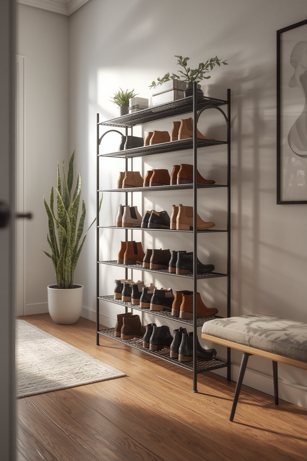 SONGMICS 4-Tier Shoe Rack Review 1 shoe rack product view