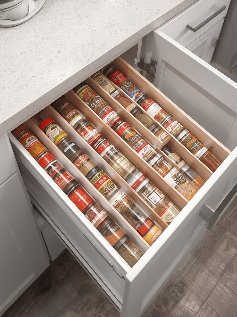 spice organizer in action