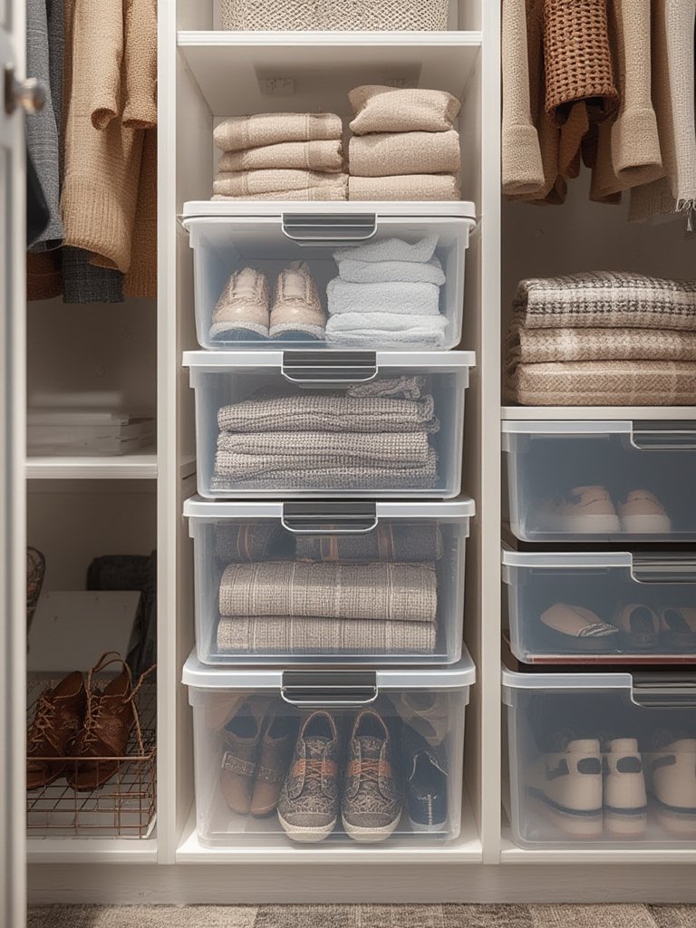 closet organizer in action