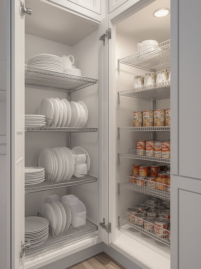 cabinet organizer in action