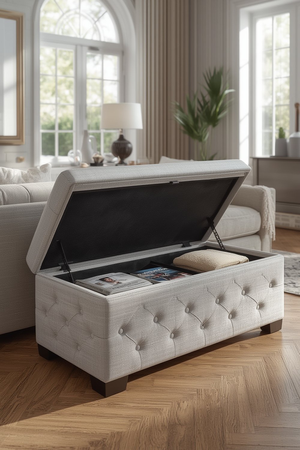storage ottoman product view