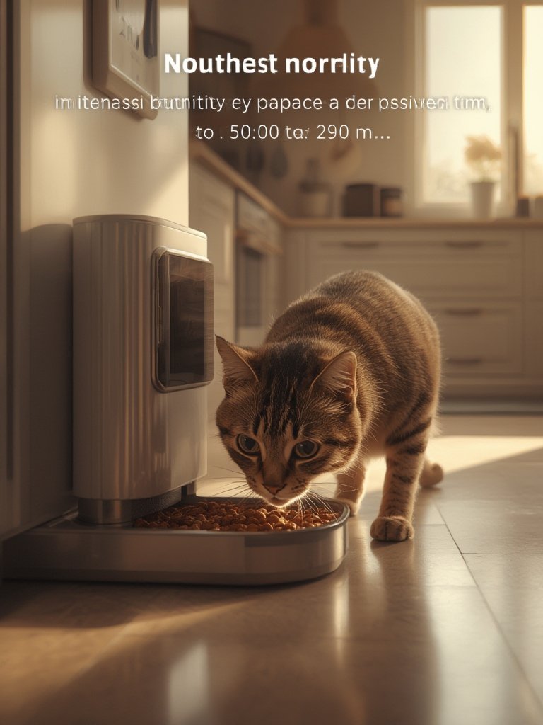 automatic feeder in action