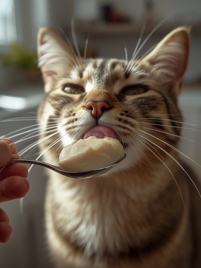 lickable cat in action