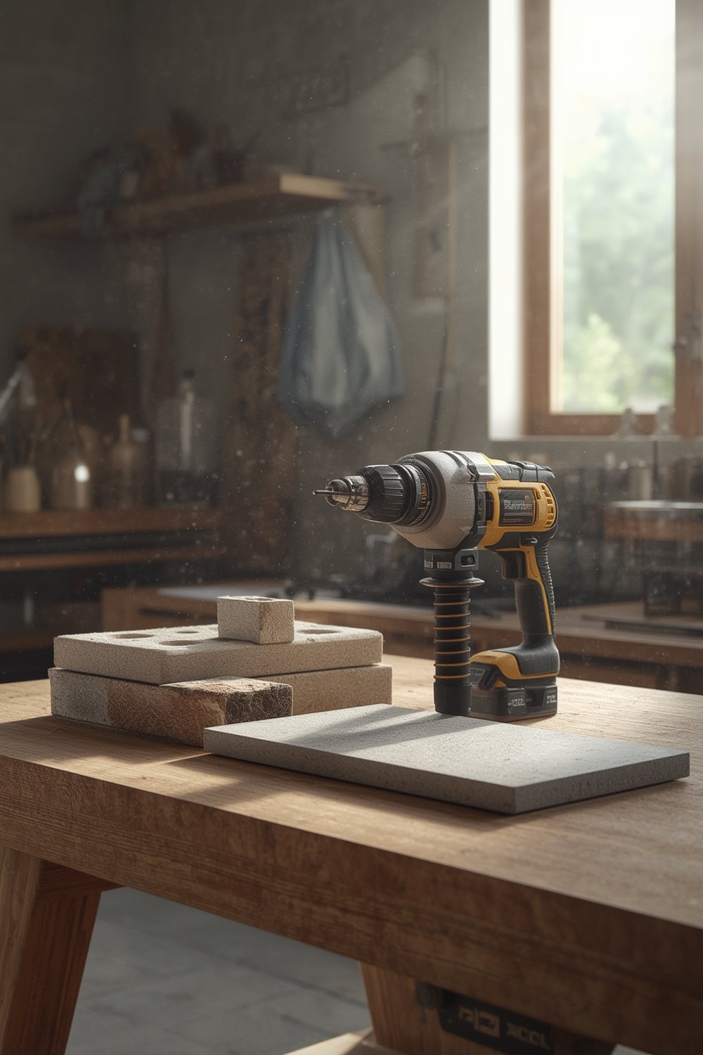 what material is drilled with a hammer drill - Illustration 1