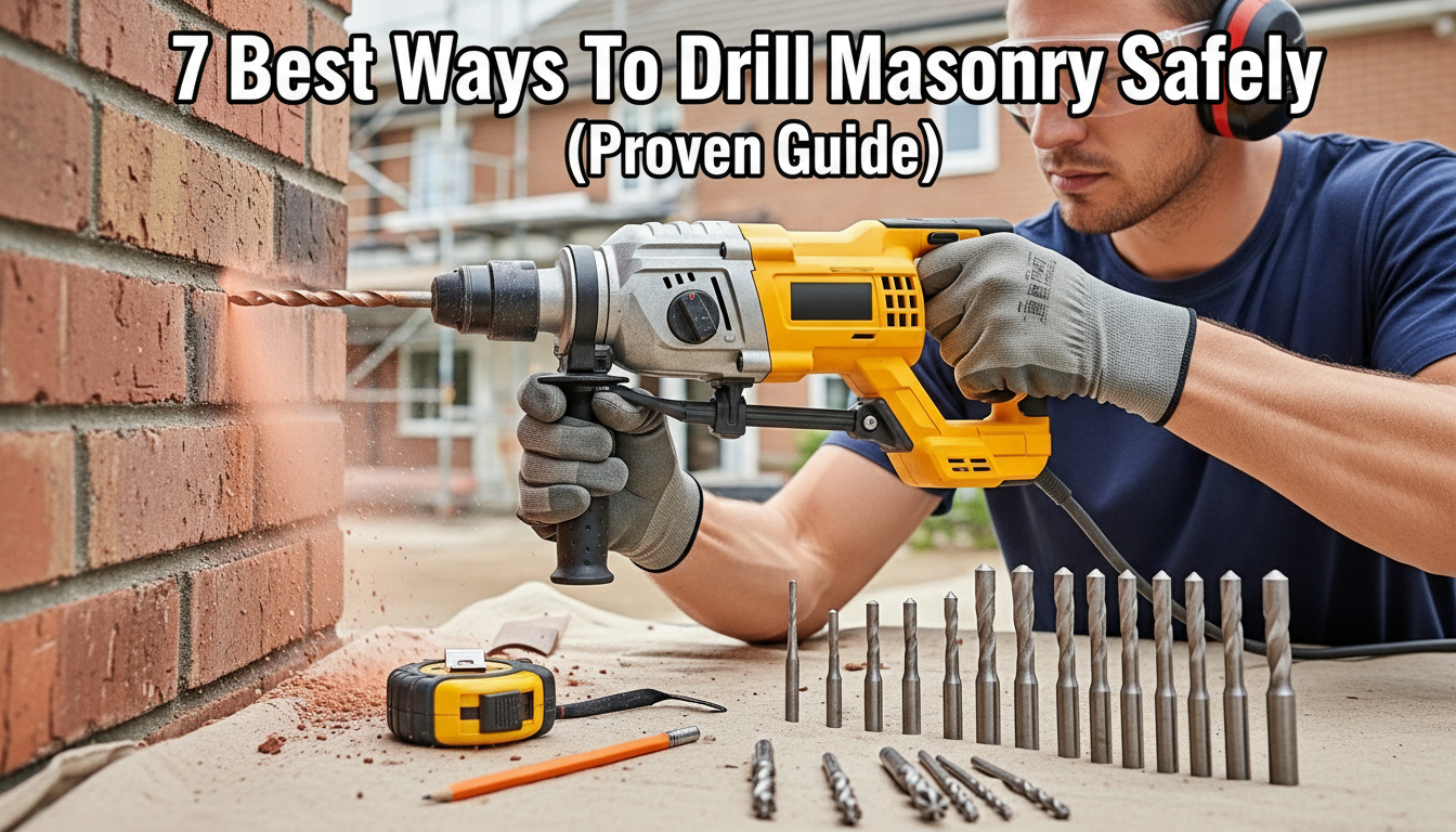 What Material Is Drilled With A Hammer Drill: 7 Best Ways To Drill Masonry Safely (Proven Guide)
