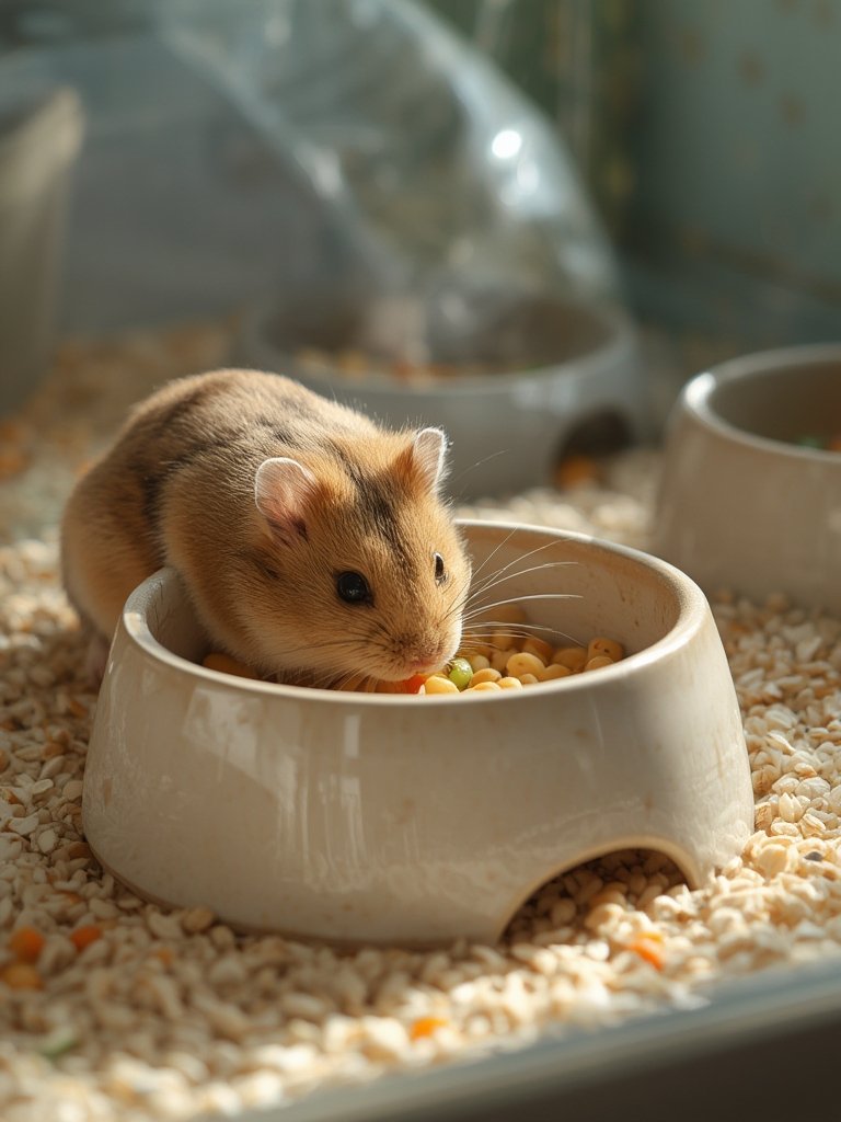 hamster bowl in action