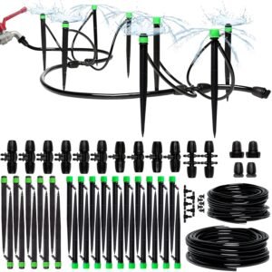 Carpathen drip irrigation system kit full contents laid out for raised garden beds