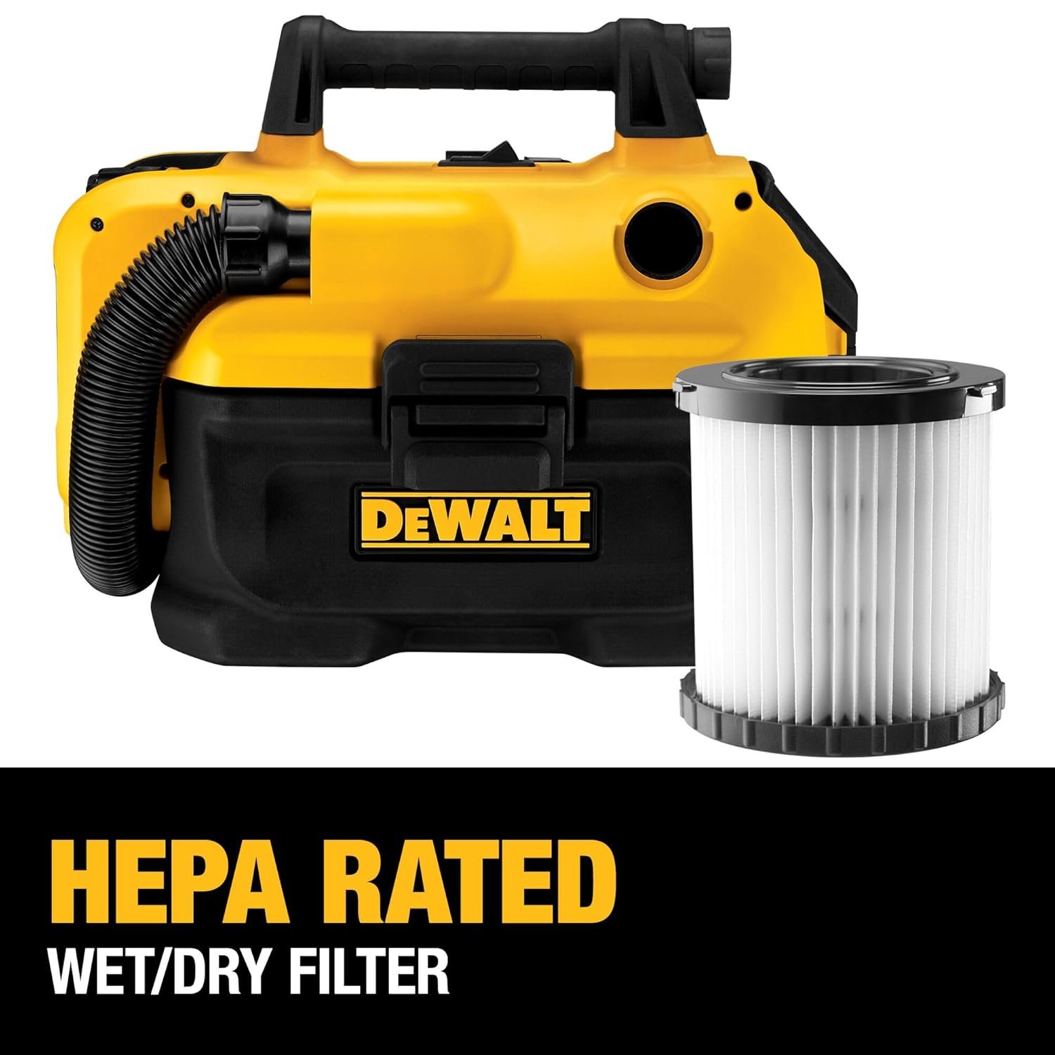 DEWALT DCV580H shop vacuum with 20V MAX battery