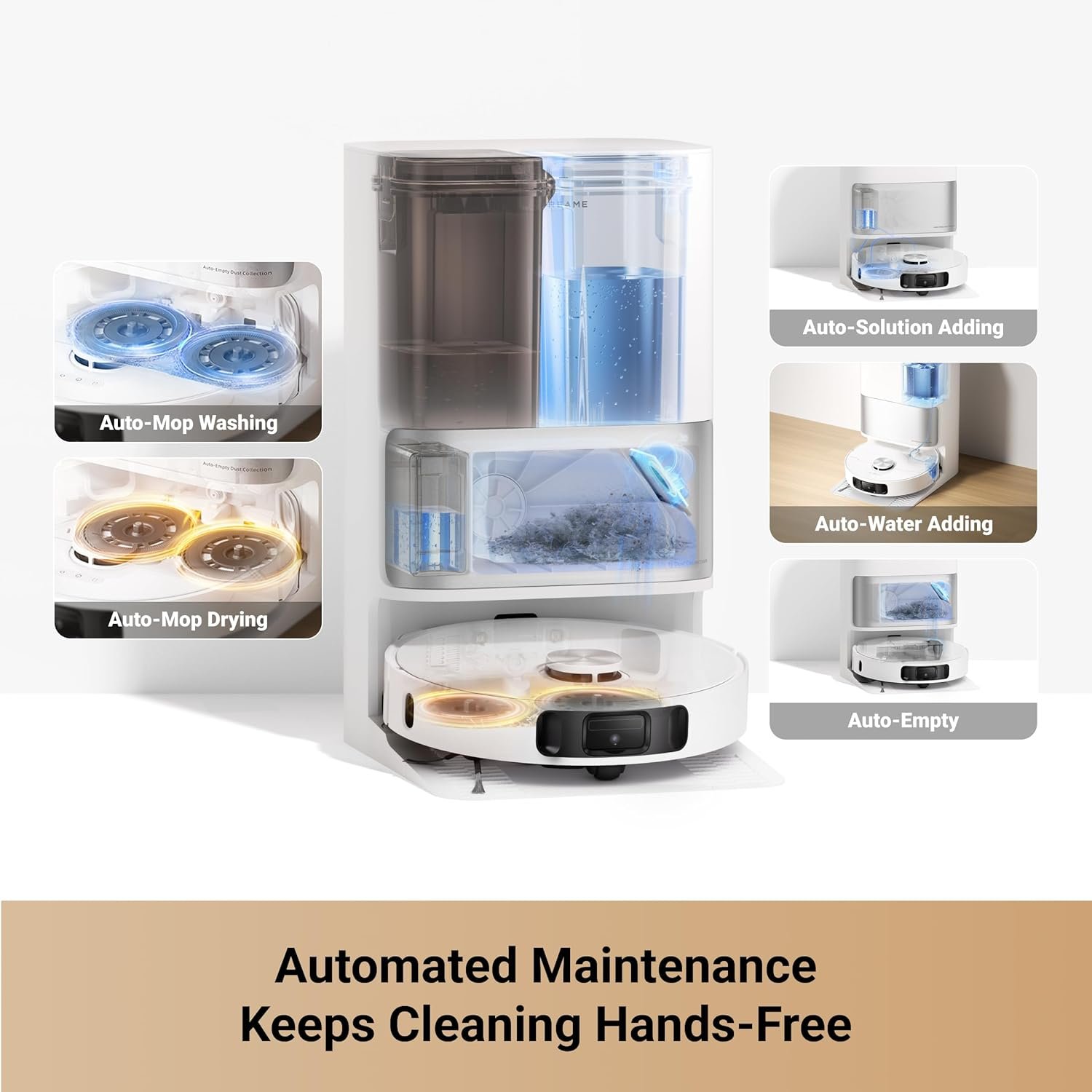 Dreame L10s Ultra Gen 2 auto-refill water tank and detergent compartment
