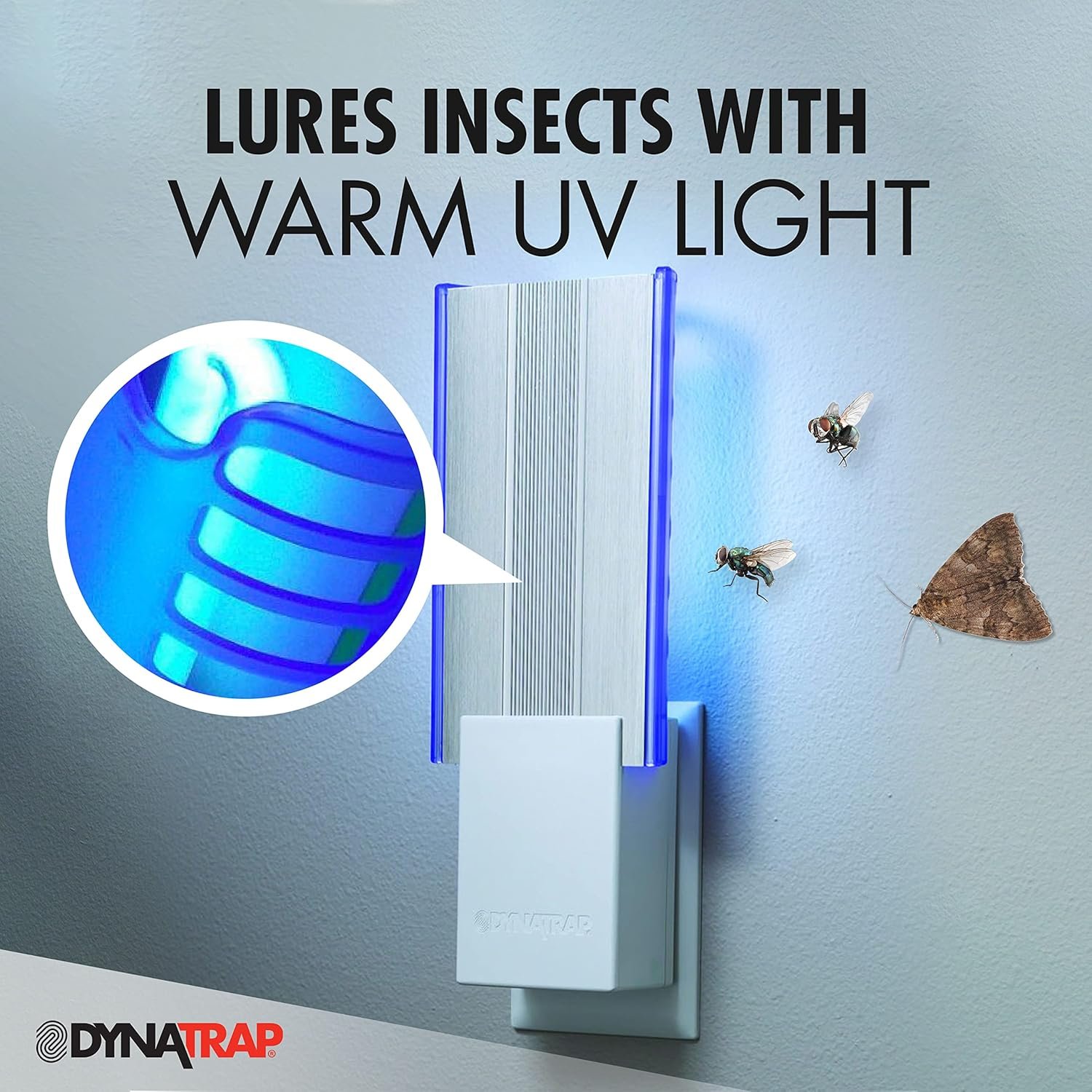 DynaTrap DT3009W Flylight indoor plug-in insect trap - product detail view 5