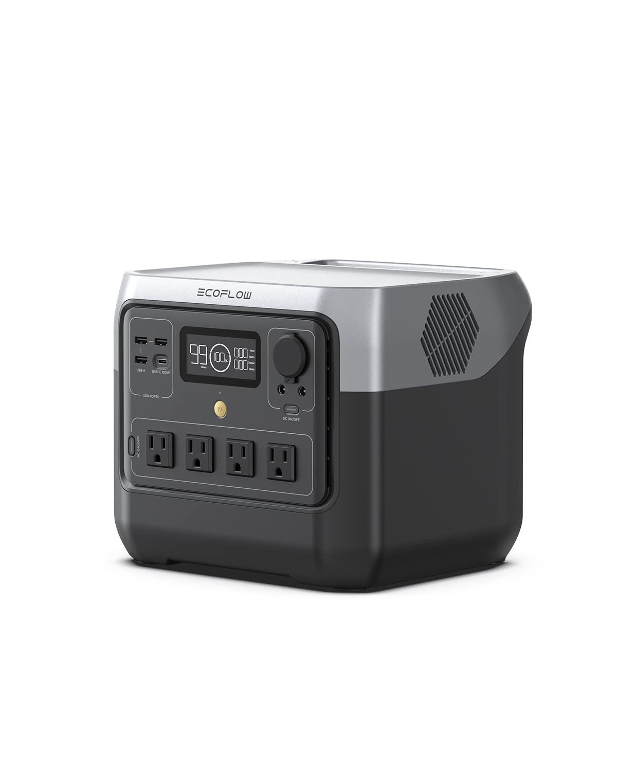 EcoFlow RIVER 3 showing X-Boost technology and multiple charging ports