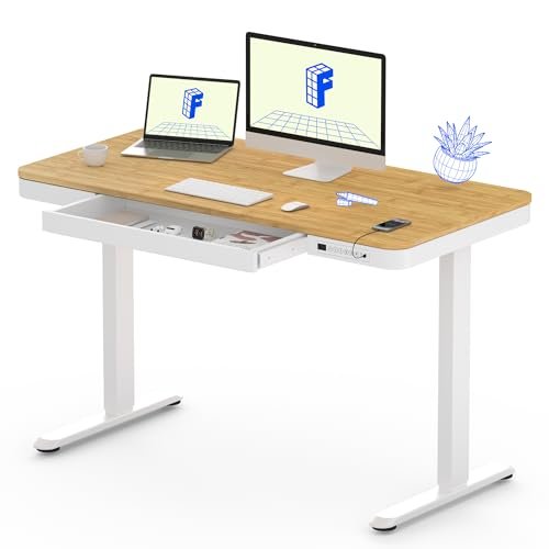 FlexiSpot Comhar EW8 standing desk dimensions and specification diagram