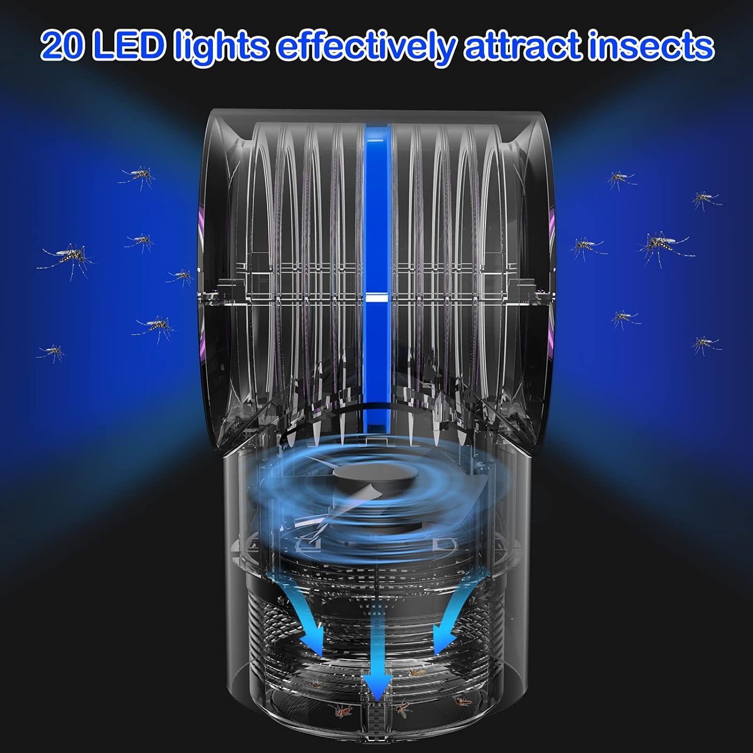 FVOAI indoor mosquito killer with timer - product detail view 3