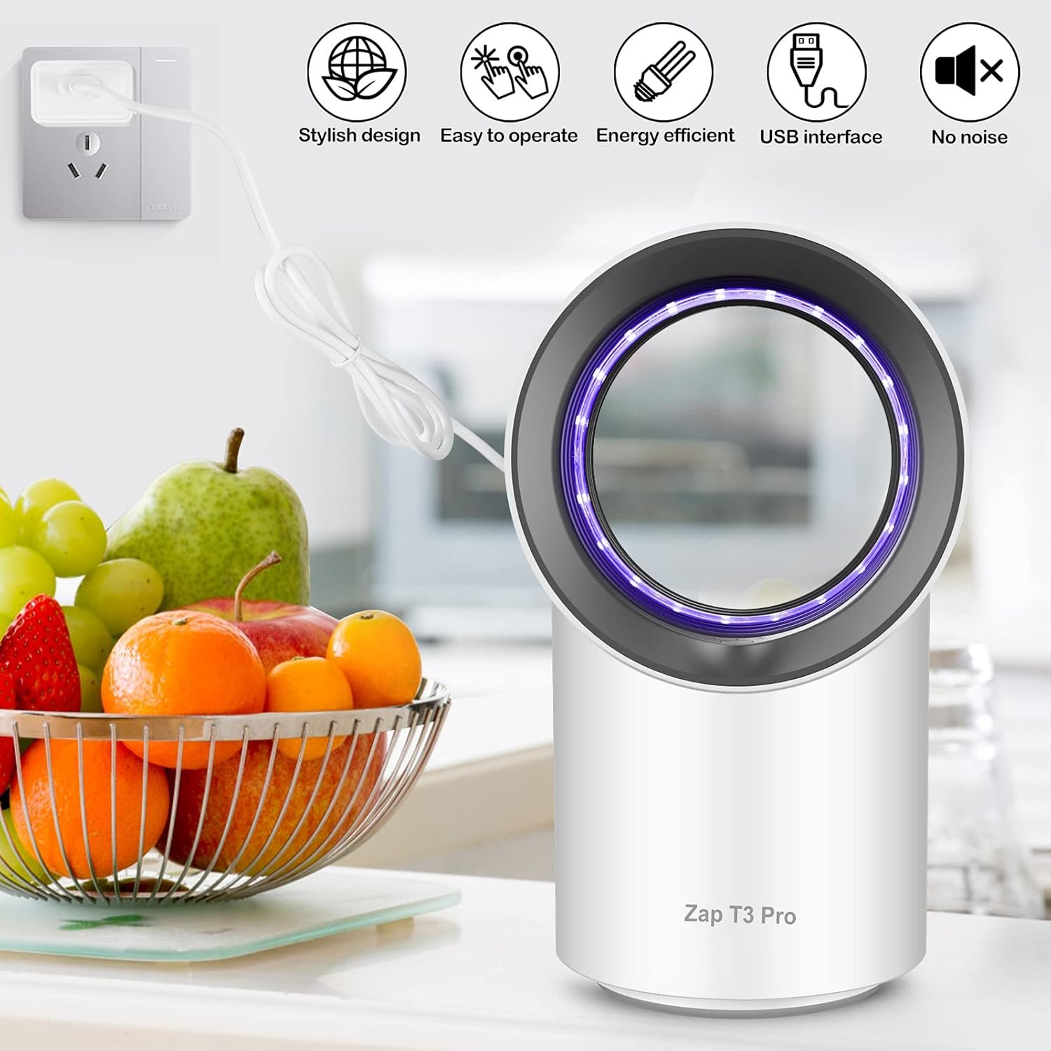 FVOAI indoor mosquito killer with timer - product detail view 5