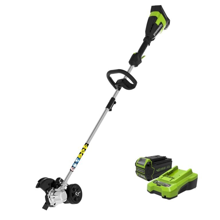 Greenworks 40V 8-inch cordless lawn edger with battery and charger included