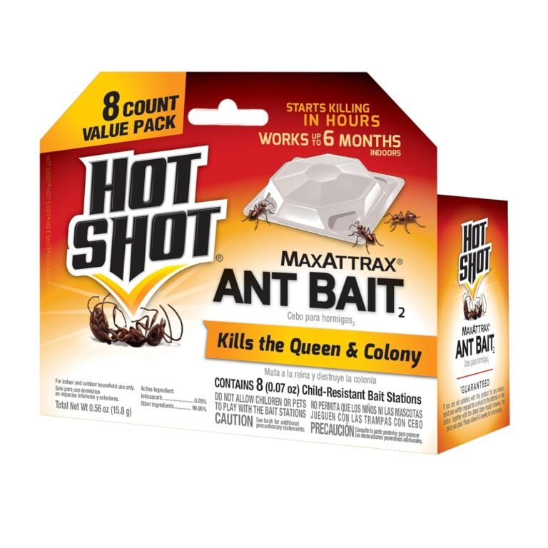 Hot Shot MaxAttrax Ant Bait Review (2026) 18 Hot Shot MaxAttrax Ant Bait 8 Count product box front view 1