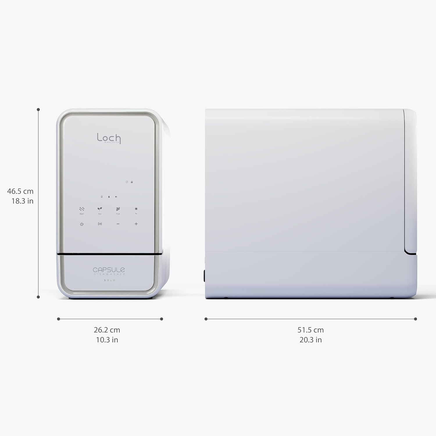 Loch Capsule Solo dishwasher control panel