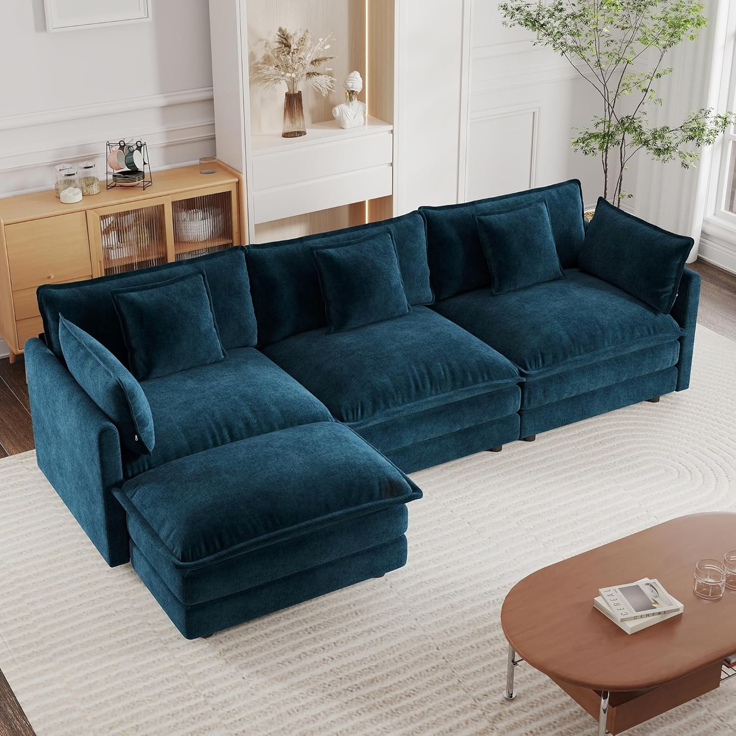 mikibama L-Shaped Sectional budget cloud couch dupe