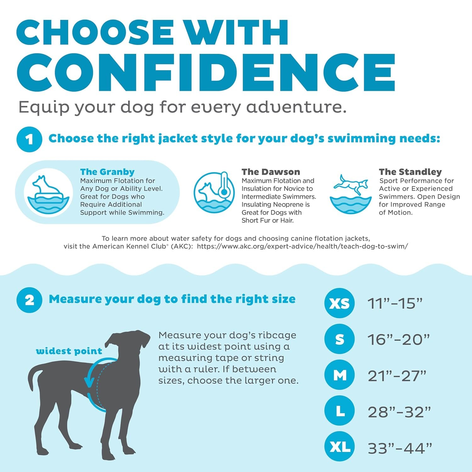 Outward Hound Granby Splash dog life jacket - dog wearing jacket poolside