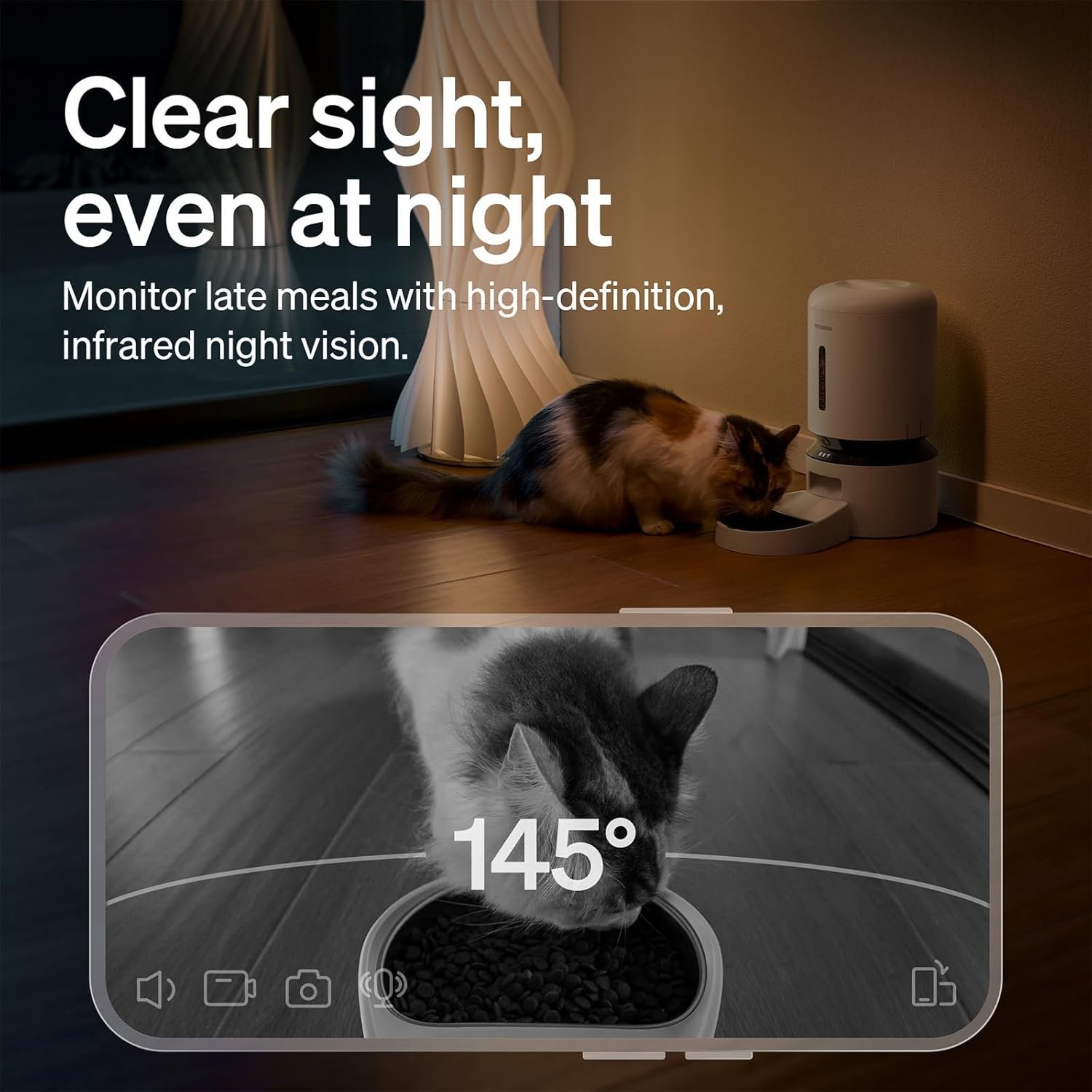 PETLIBRO automatic cat feeder with camera no subscription - view 2
