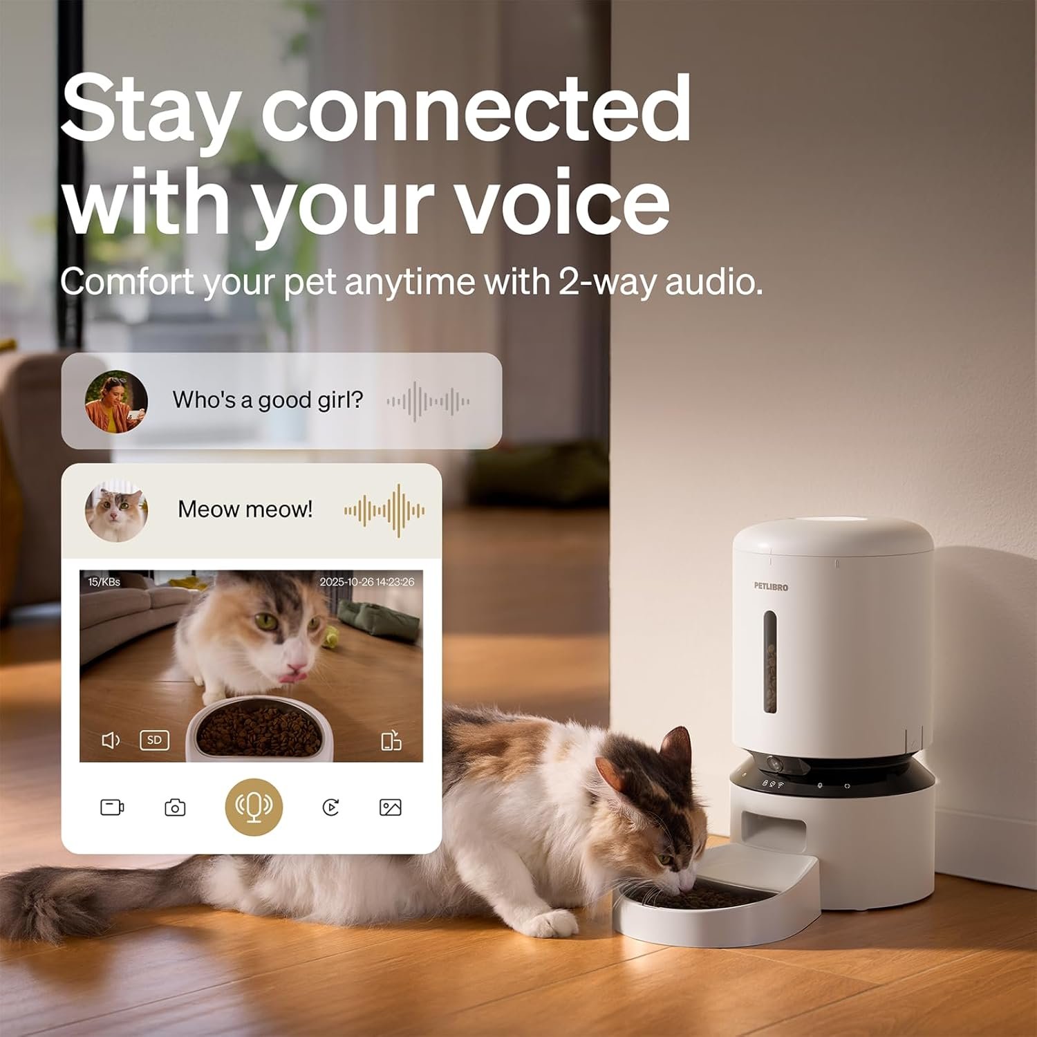 PETLIBRO automatic cat feeder with camera no subscription - view 5