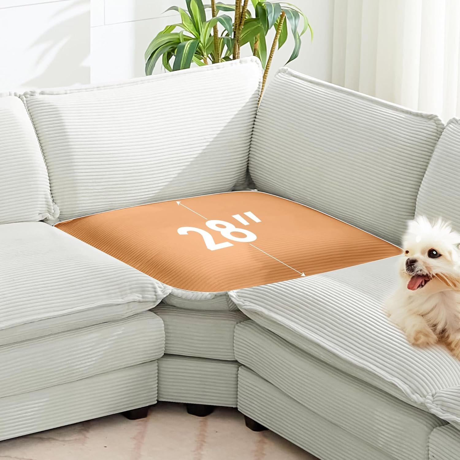 ROWHY 150" Modular Sectional cloud couch dupe - chenille upholstery close-up texture