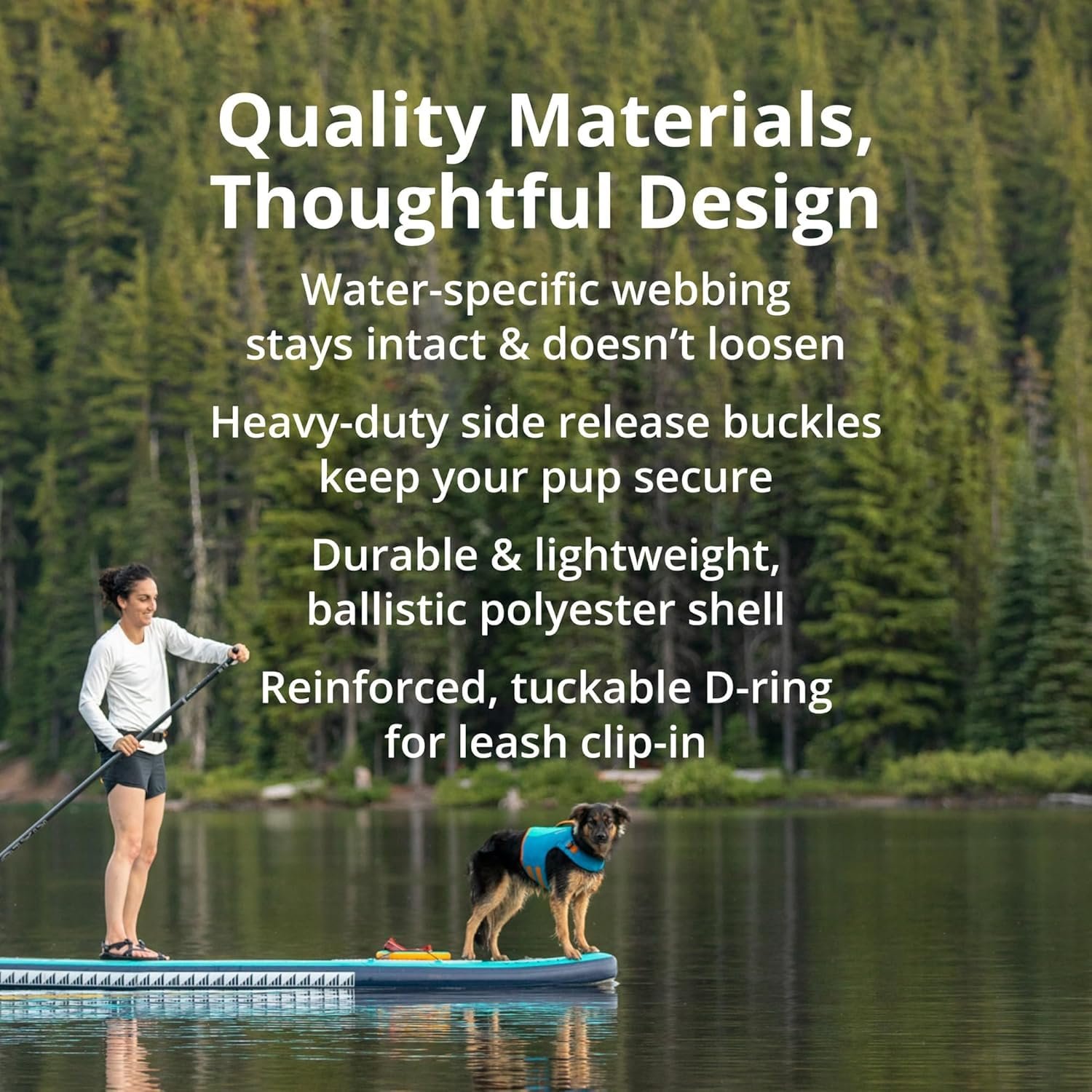 Ruffwear Float Coat Review (2026): Best Dog Life Jacket Tested 3 Ruffwear Float Coat - dog wearing jacket while swimming in open water, head elevated above waterline