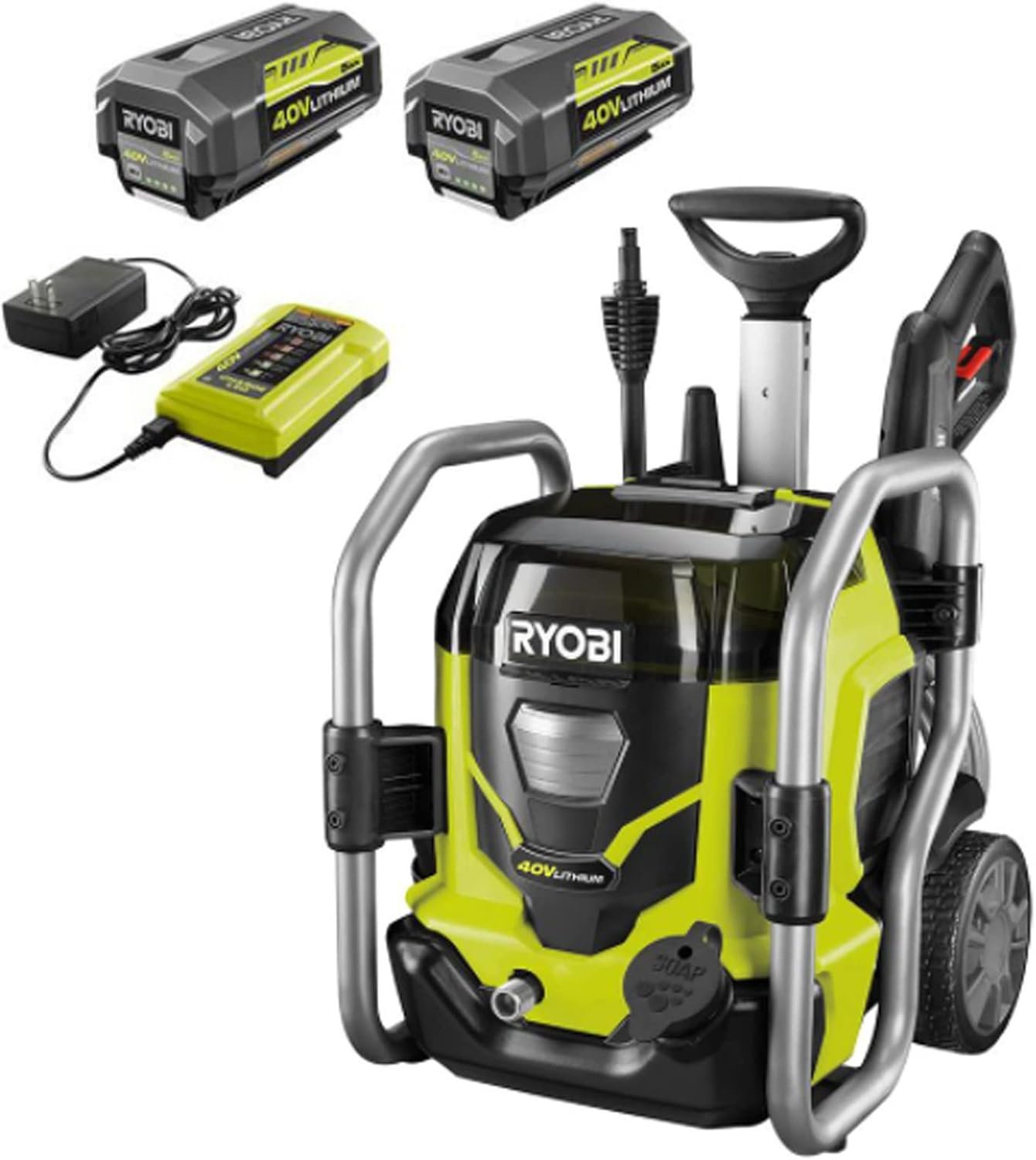 Ryobi RY40PW01DG9 cordless pressure washer kit