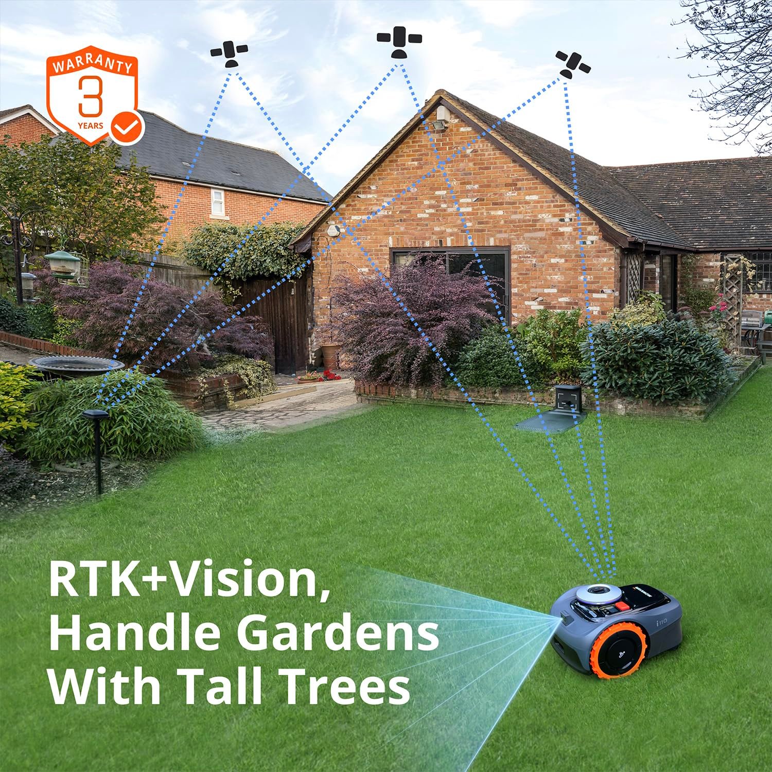 Segway Navimow i105N AI mapping virtual boundary lifestyle shot