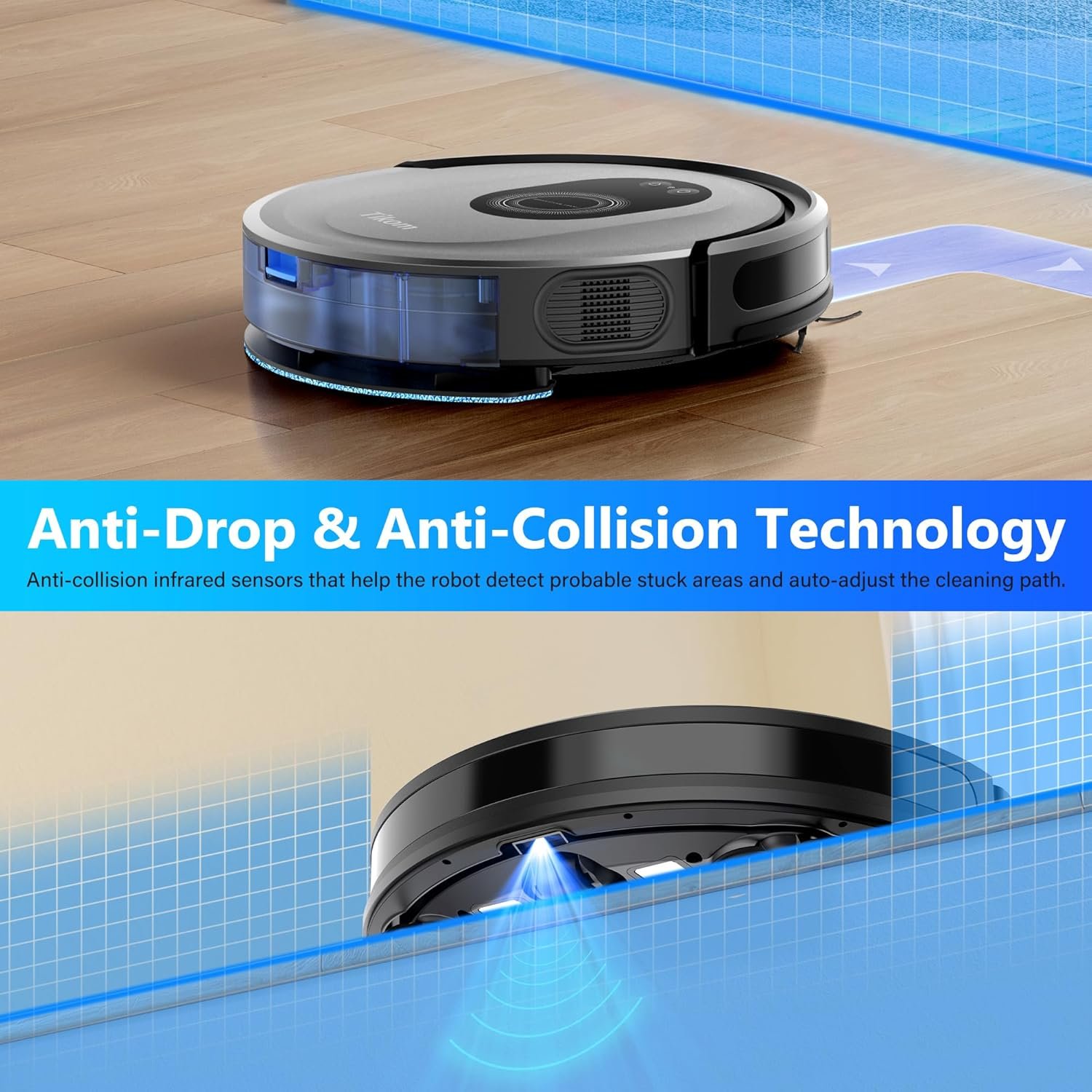 Tikom G8000 Max Robot Vacuum and Mop Combo - product view 5