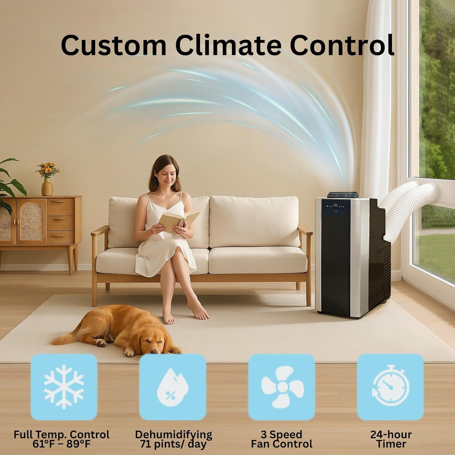 Whynter ARC-14S dual hose portable air conditioner - image 2