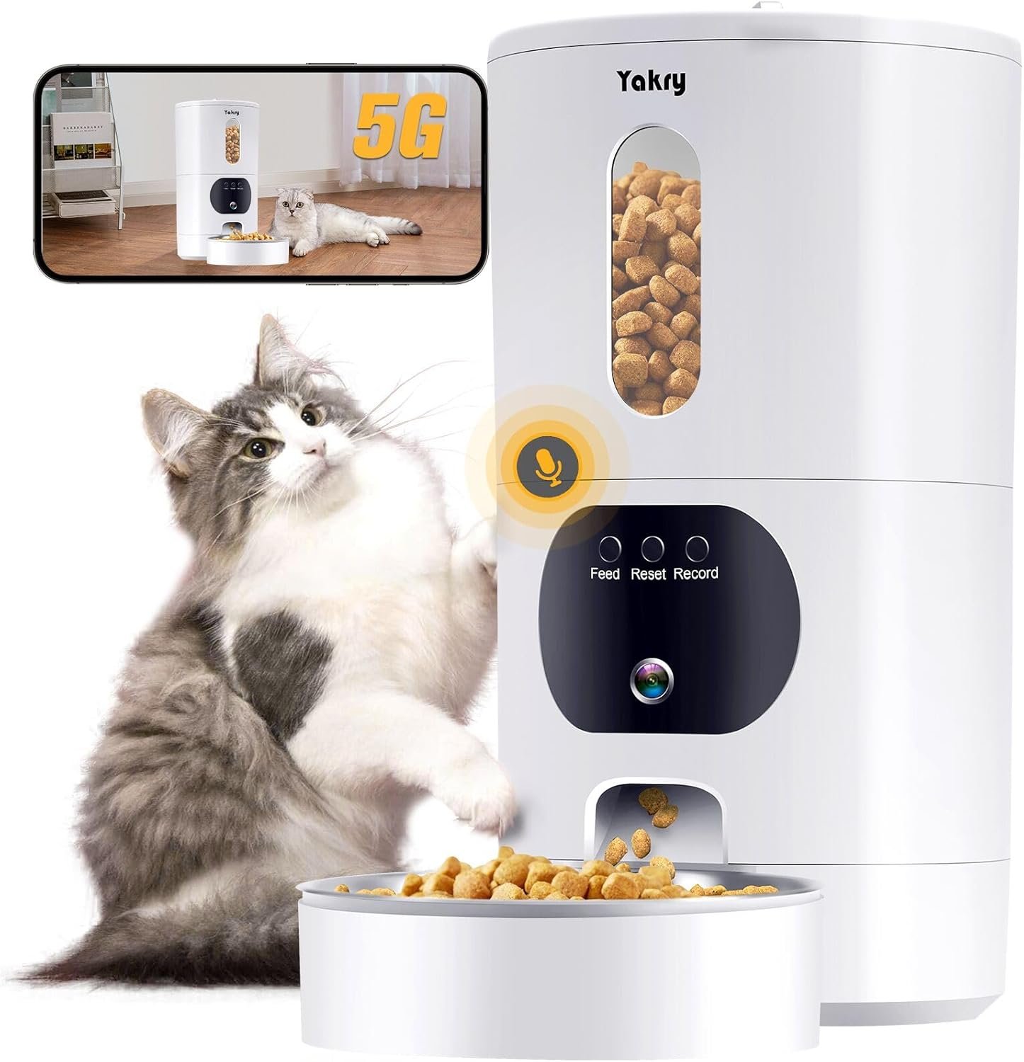 Automatic Pet Feeder Portion Control: 2026 Setup Guide 1 WOpet smart pet feeder with HD camera 7L capacity - view 1