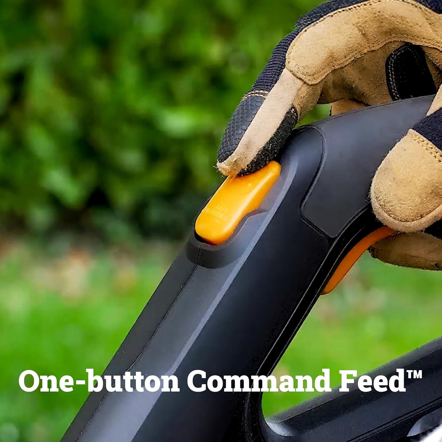 WORX WG163 command feed spool system detail shot