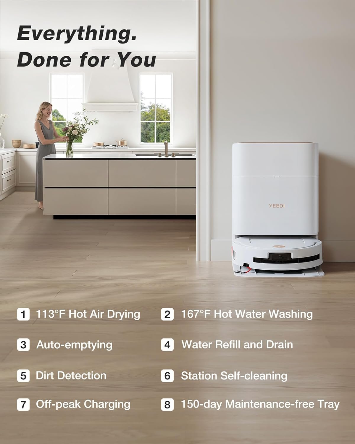 Yeedi M14 Plus Robot Vacuum and Mop - product view 6