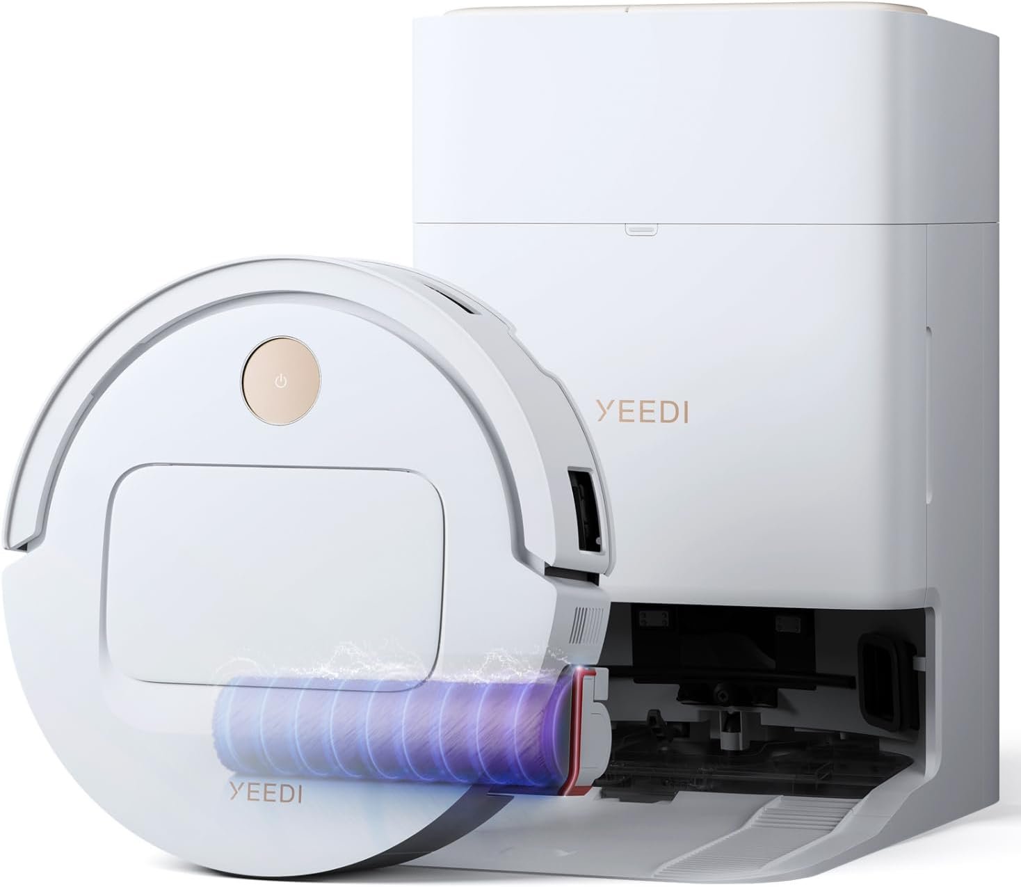 Yeedi M14 Plus Robot Vacuum and Mop with all-in-one self-emptying station and hot water mop washing