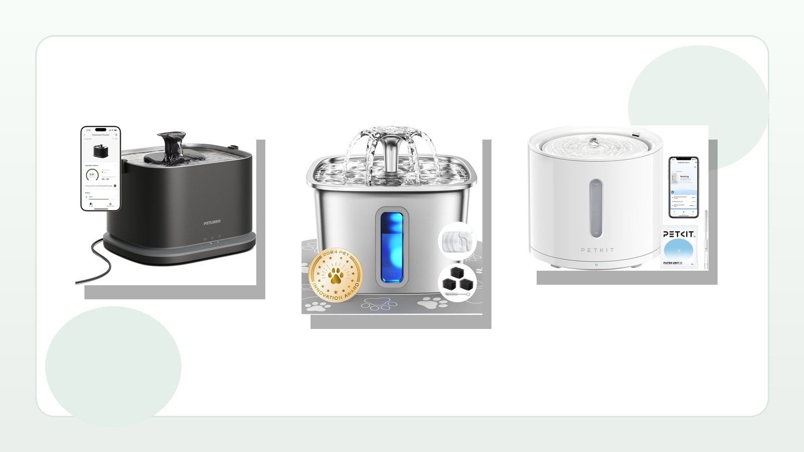 Best cat water fountain 2026 comparison with real product photos