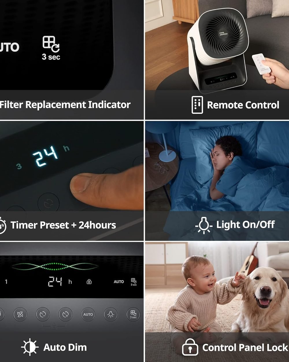 COWAY 2-in-1 Air Purifier 2-in-1 functionality in a home office