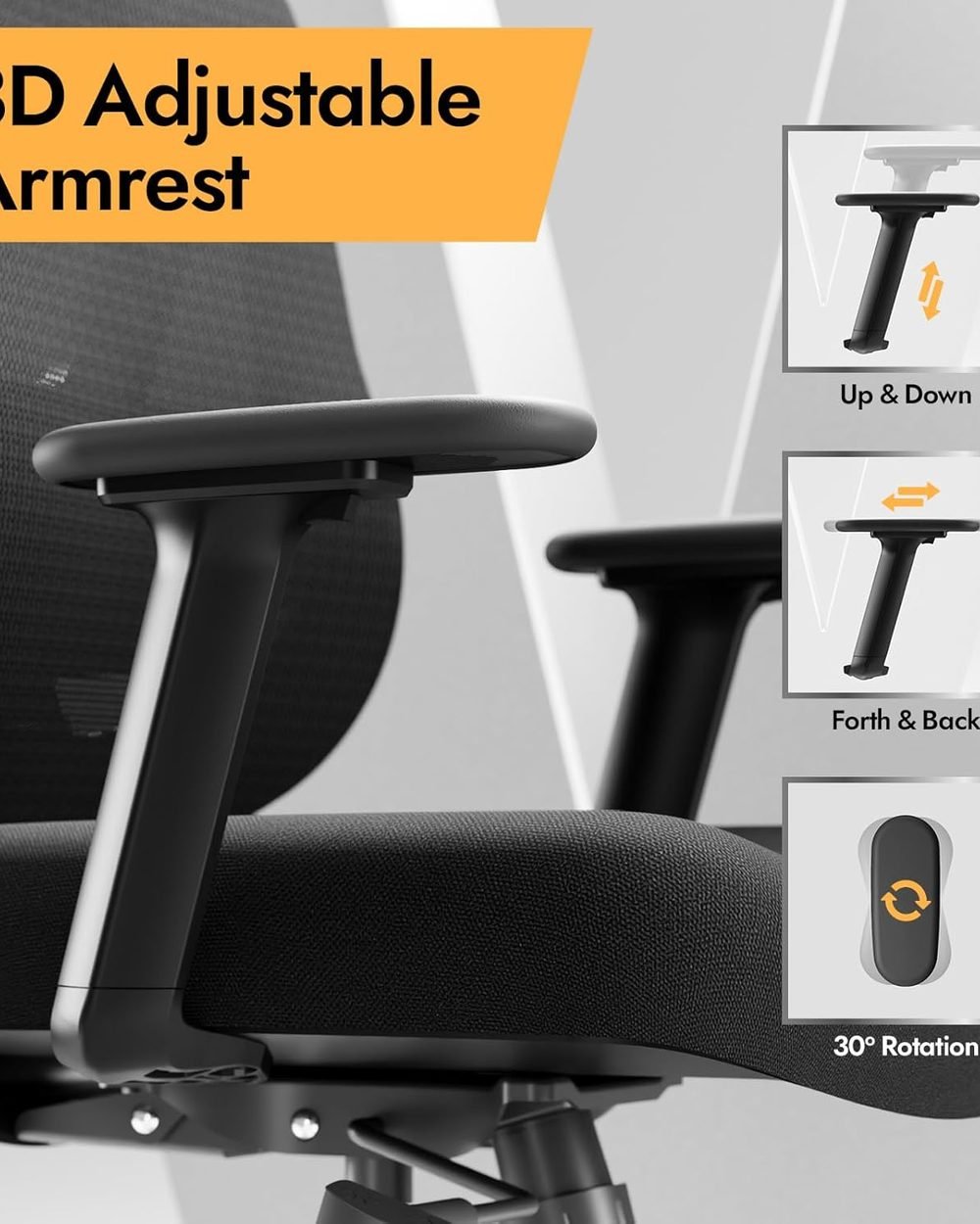 HOLLUDLE Ergonomic Mesh Office Chair professional usage in real working conditions