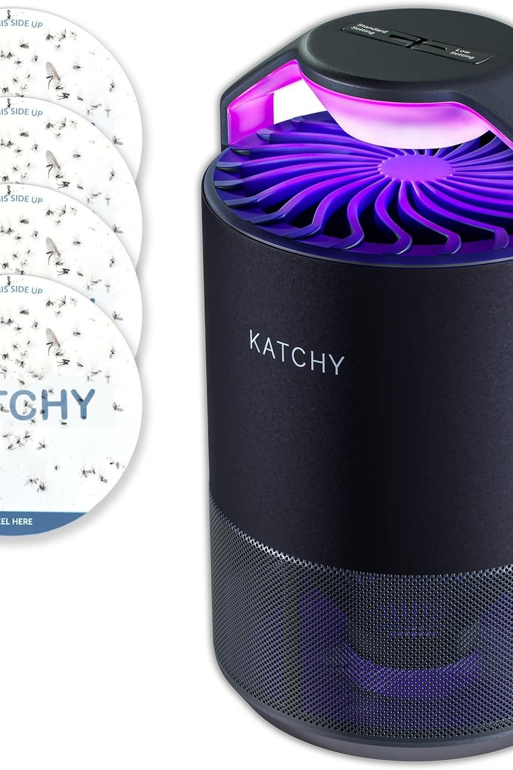 Katchy Indoor Insect Trap fan and UV light detail